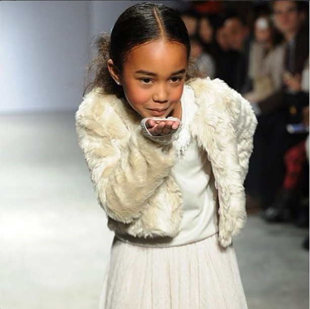 Chance blows a kiss from the runway