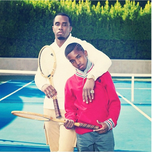 Justin Combs and Diddy