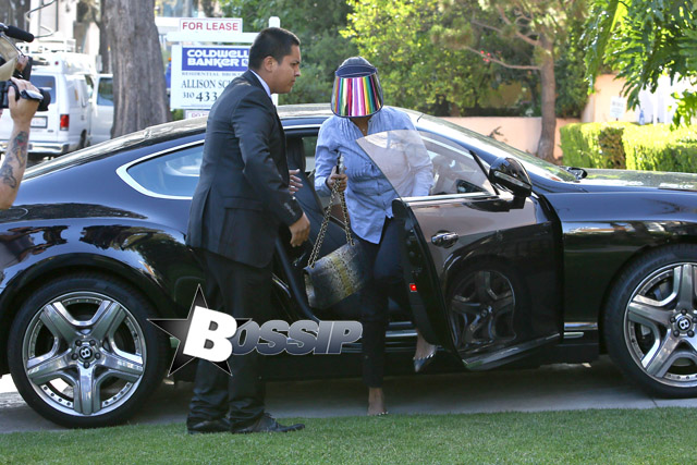 Vanessa Stiviano, the woman accused of leaking racist rants by the owner of the Clippers, Donald Sterling, gets bombarded by the media in West Hollywood this afternoon. Sterling scolded Stiviano for publicly associating with African Americans and is also involved in a legal battle with his wife of 50 years, Rochelle Sterling. Rochelle is reportedly suing for the return of a $1.8 million duplex, a Ferrari, a Range Rover and two Bentleys that she says her husband bought for Stiviano.