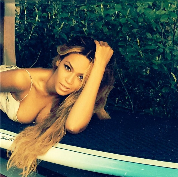 beyonce surfboard closeup