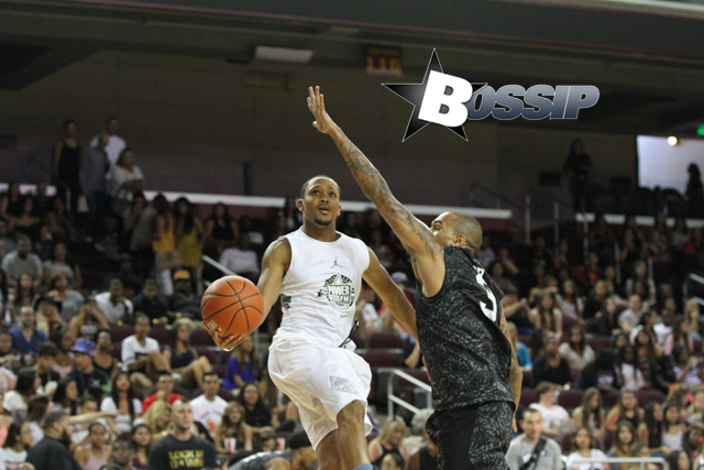 Celebrities ball at Power 106 All Star Game, including Chris Brown, Trey Songz, The Game, Tyga and more.