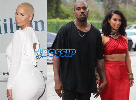 amber rose kanye west kim kardashian