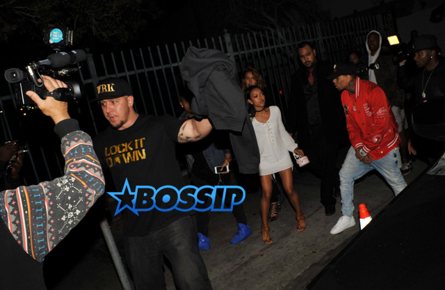 Karrueche Tran uneasy reunion with Chris Brown at Club Playhouse, leave in same car