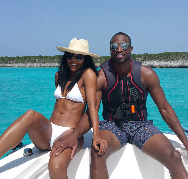 Gabrielle Union Dwyane Wade vacation in Bahamas