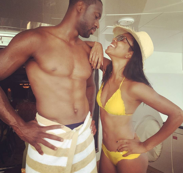 Gabrielle Union Dwyane Wade vacation in Bahamas