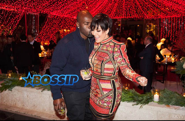 corey gamble kisses kris jenner
