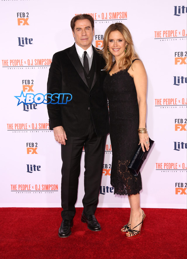 John Travolta Kelly Preston WENN FX's 'American Crime Story - The People V. O.J. Simpson' at Westwood Village Theatre.