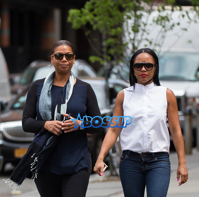 SplashNews Queen Latifah Eboni Nichols May 2015