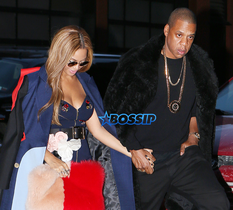 SplashNews Beyonce Jay Z NYC Kanye West fashion show fall 2015