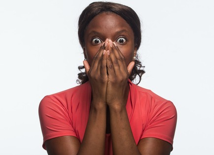 Black woman shocked 1
