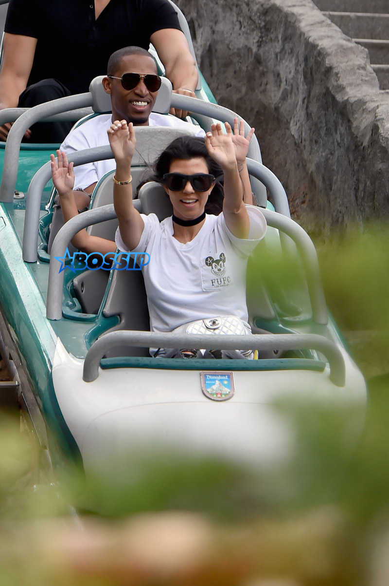 SplashNews Kourtney Kardashian Ray Romulus Ride The Matterhorn