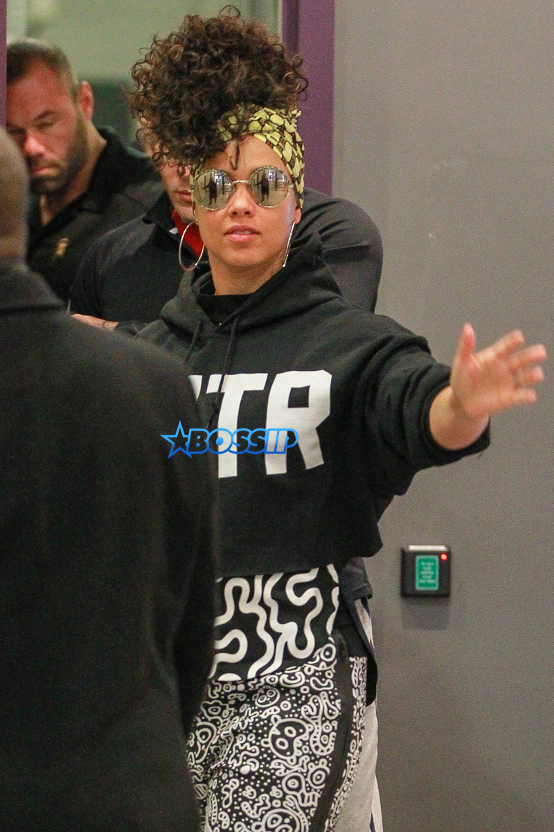 Singer Alicia Keys BBC Radio One studios new single 'In Common.'