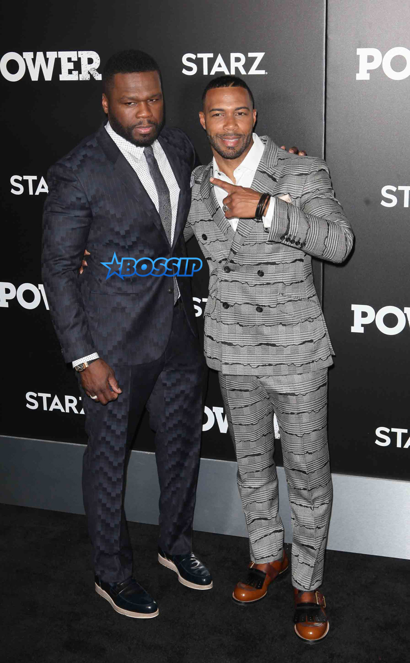 WENN 50 Cent Omari Hardwick WENN WENN Power Premiere SVA NYC