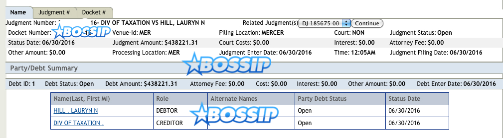 Lauryn Hill hit with a tax lien