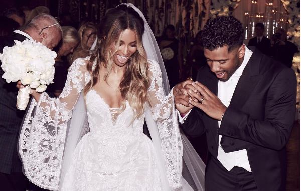 ciara russell wilson wedding instagram