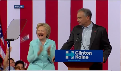 Hillary Clinton Tim Kaine Twitter
