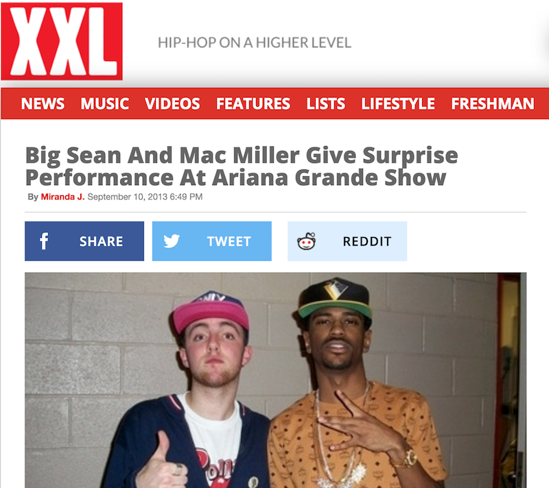 Big Sean Mac Miller Ariana Grande