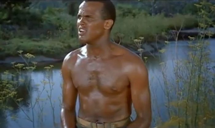 harry belafonte shirtless