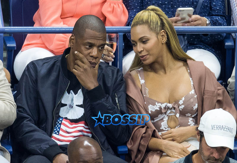 Jay Z, Beyonce Day four of the 2016 US Open at the USTA Billie Jean King National Tennis Center on August 29, 2016 in the Flushing Queens New York City SplashNews