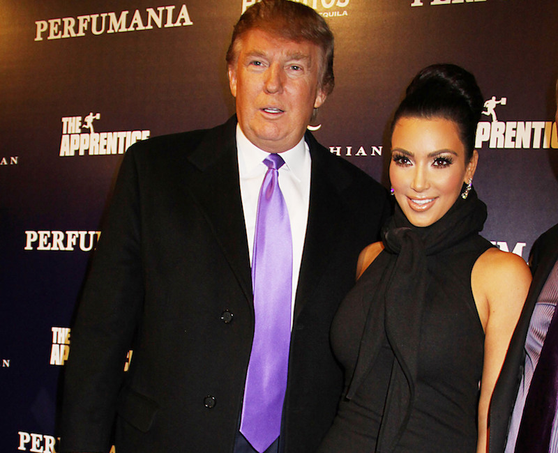 Donald Trump and Kim Kardashian
