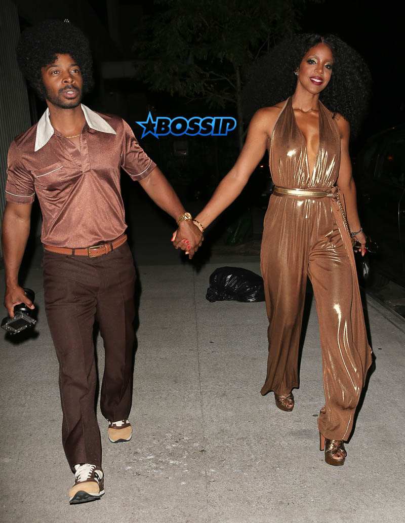 Kelly Rowland Tim Witherspoon Soul Train-Themed Birthday Party in New York City. SplashNews