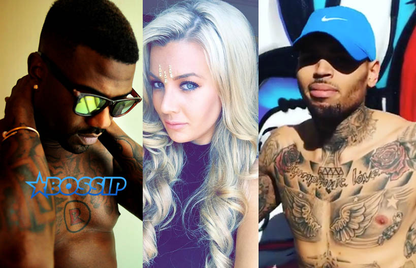 Ray J Norwood Baylee Curran Chris Brown courtesy and Instagram photos