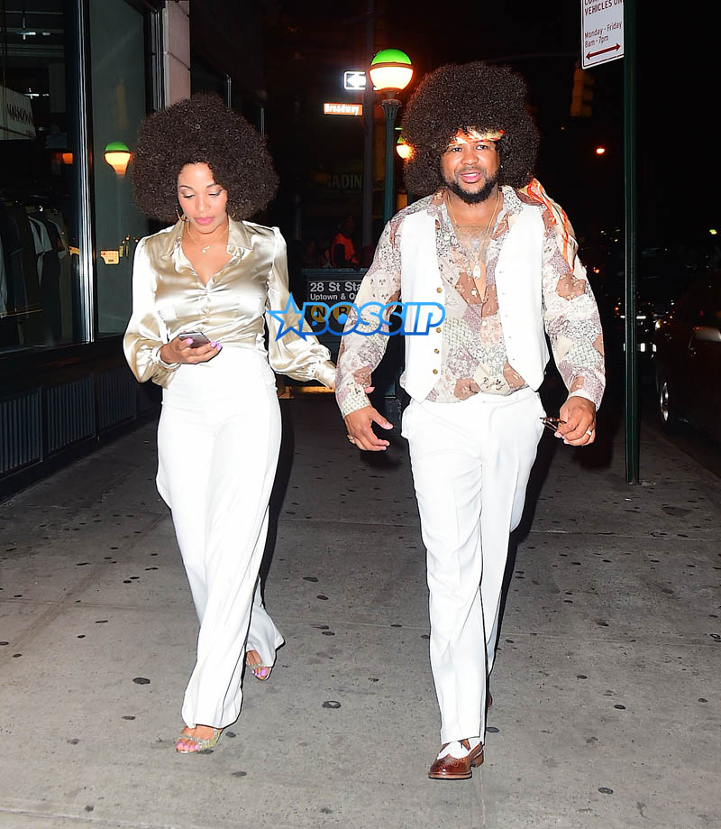 The Dream Terius Nash wife Lalane  SplashNews Beyonce Birthday Party Nomad Hotel 