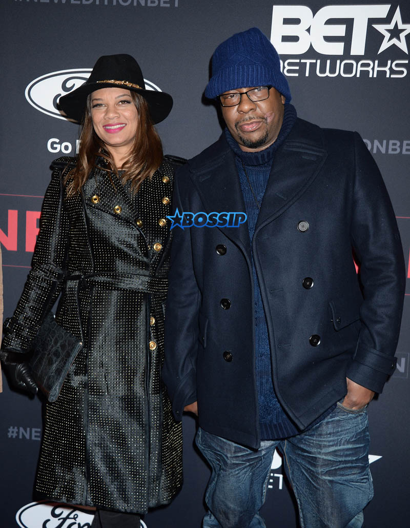 Bobby Brown Alicia Etheredge premiere of BET's 'The New Edition Story' held at Paramount Studios in Hollywood, California, USA. SplashNews
