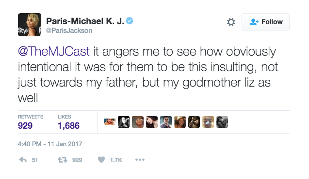 Paris Jackson Reacts To Urban Myths on Twitter