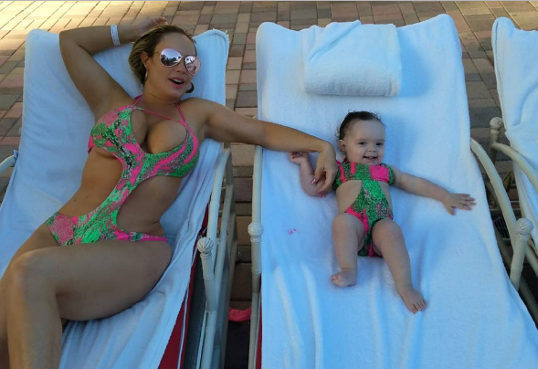 Coco Austin Baby Chanel Miami Swimsuit Monokini Instagram