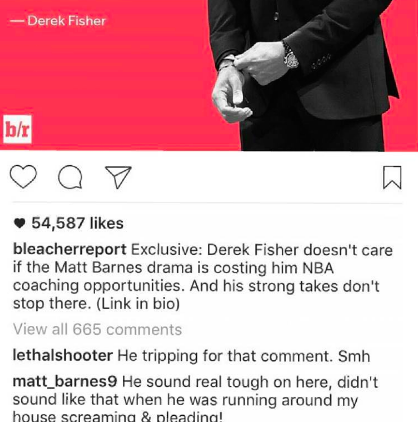 Matt Barnes Gloria Govan