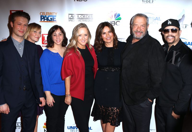 TV Guide Magazine Celebrates Mariska Hargitay & ''Law & Order: Special Victims Unit'' Pictured: Peter Scanavino, Ice T, Mariska Hargitay, Dick Wolf Ref: SPL1421306 110117 Picture by: Nancy Rivera / Splash News Splash News and Pictures Los Angeles:310-821-2666 New York: 212-619-2666 London: 870-934-2666 photodesk@splashnews.com 