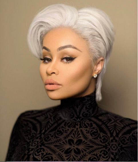 blac Chyna gray short hair instagram