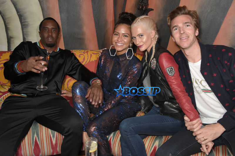 LONDON, ENGLAND - MAY 16: (L to R) Cassie, Dan Caten, Sean 'Diddy' Combs, Dean Caten and Naomi Campbell attend the 'Can't Stop, Won't Stop: A Bad Boy Story' dinner hosted by Sean 'Diddy' Combs & Naomi Campbell presented by Apple Music at Loulou's on May 16, 2017 in London, England. (Photo by David M Benett/Dave Benett/Getty Images for Apple/Sean 'Diddy' Combs)