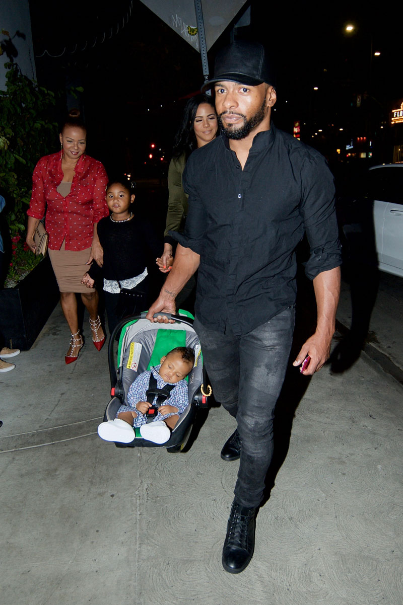 Liz Milian Dominic Layvin Carmen Milian Violet Nash at Christina MIlian Dinner