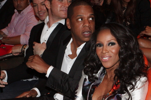 NEW YORK, NY - MARCH 14: (L-R) Jay-Z and June Ambrose attend the "Styled By June" premiere screening at the Crosby Street Hotel on March 14, 2012 in New York City.