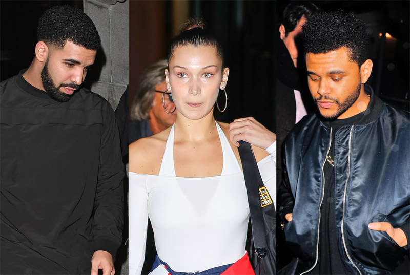 Drake Bella Hadid The Weeknd