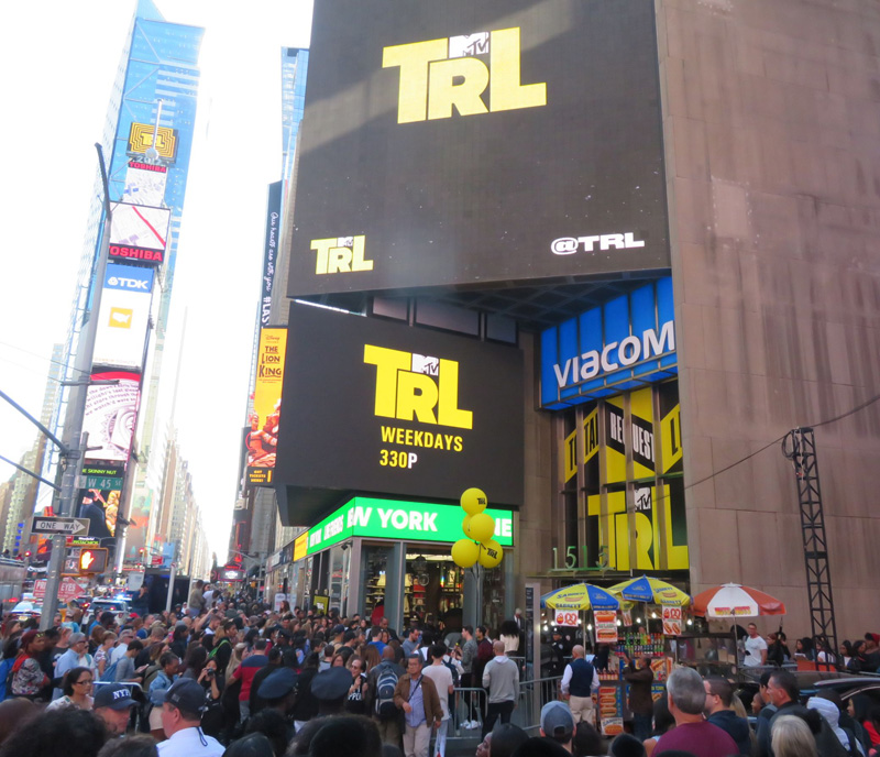 MTV TRL kicks off Times Square Takeover show in New York City.