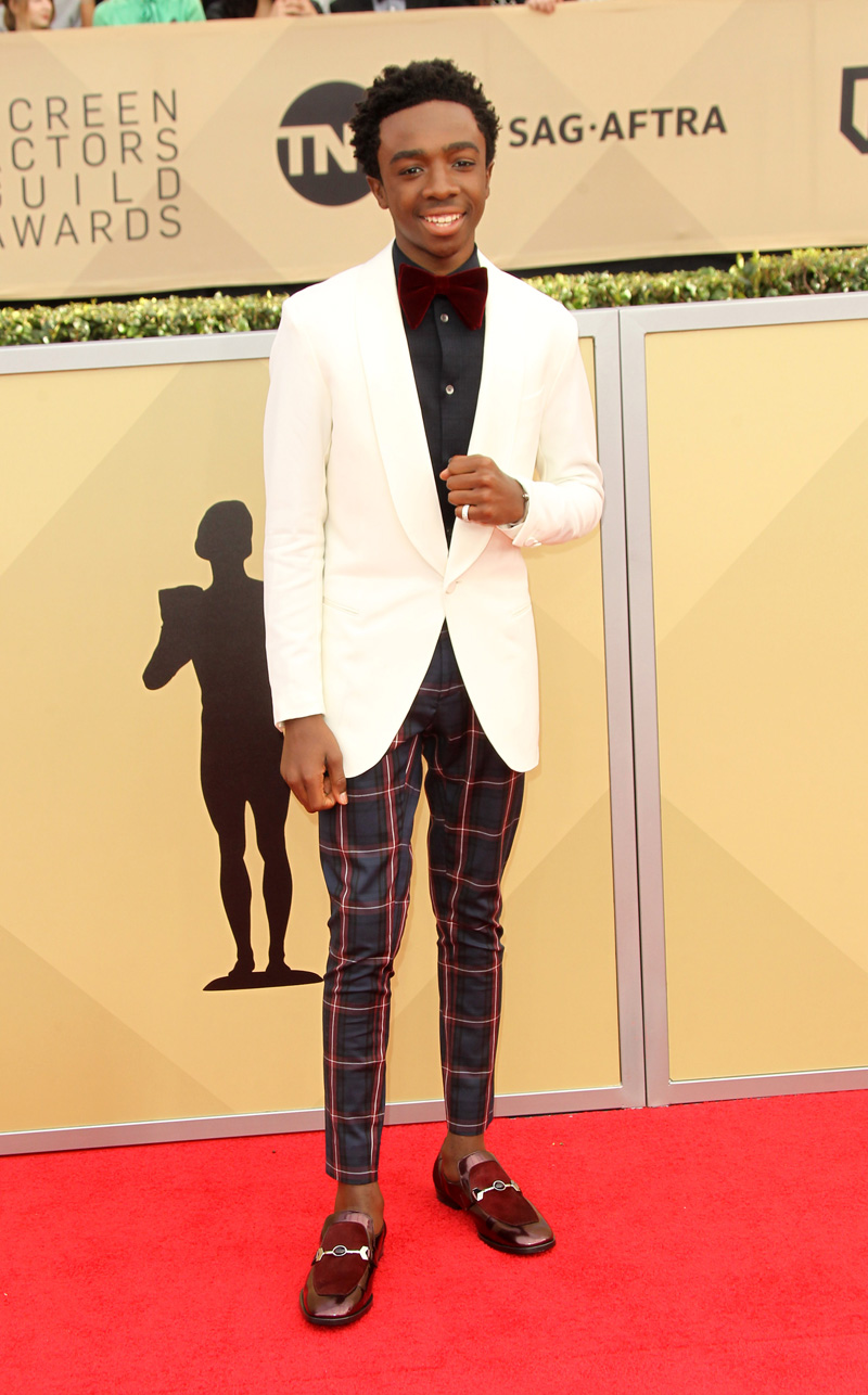 Caleb McLaughlin 24th Annual Screen Actors Guild (SAGs) Awards 2018 Arrivals held at The Shrine Auditorium in Los Angeles, California.
