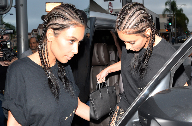 Kim Kardashian out for dinner with BFF Brittny Gastineau at Il Pastaio