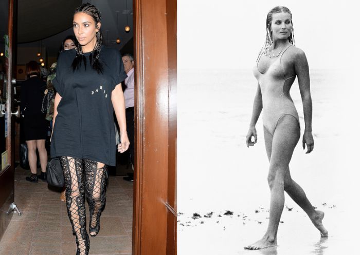 Kim Kardashian Bo Derek fulani braids