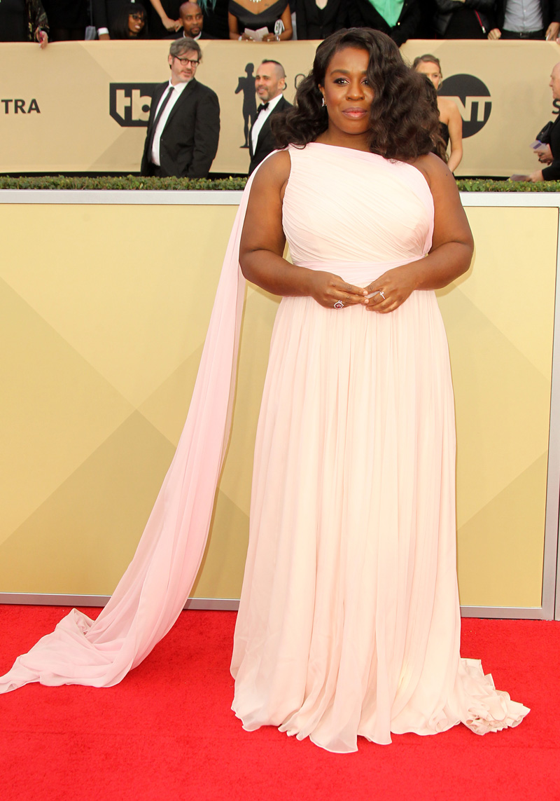 Uzo Aduba 24th Annual Screen Actors Guild (SAGs) Awards 2018 Arrivals held at The Shrine Auditorium in Los Angeles, California.