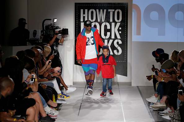 NEW YORK, NY - AUGUST 27: Fabolous (L) and Johan Jackson walk the runway during BET Digital Presents, How To Rock: Kicks at Milk Studios on August 27, 2015 in New York City.