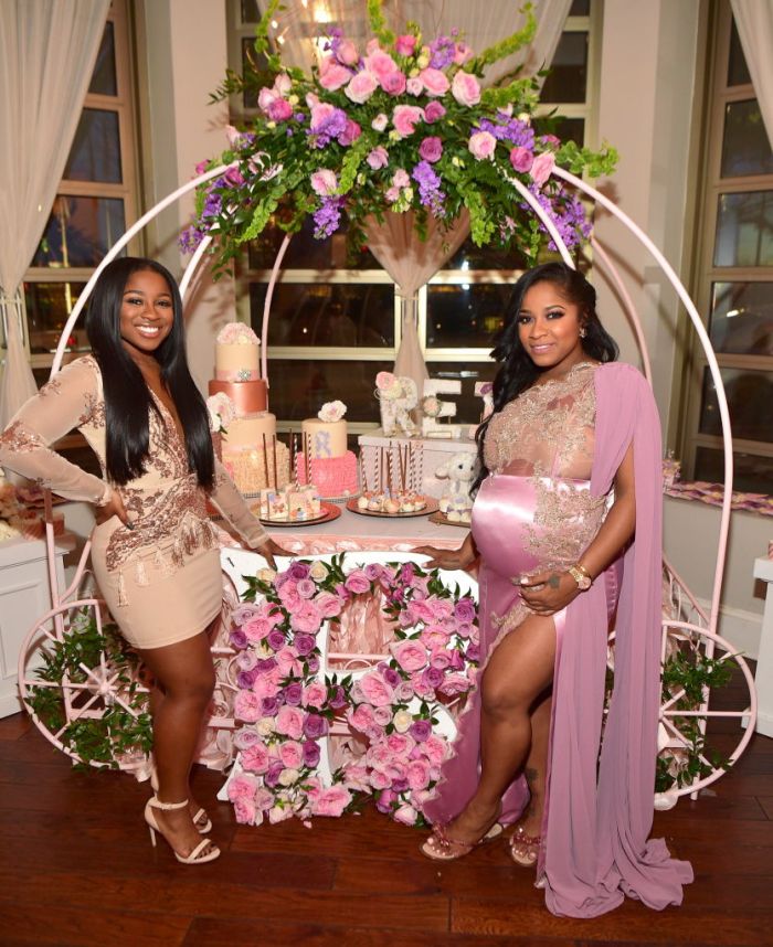 ATLANTA, GA - JANUARY 14: Reginae Carter and Toya Wright attend Toya Wright's Baby Shower at Test Kitchen on January 14, 2018 in Atlanta, Georgia.