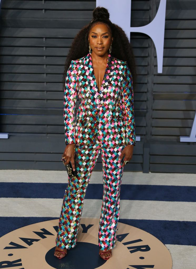 Angela Bassett attends the 2018 Vanity Fair Oscar Party following the 90th Academy Awards at The Wallis Annenberg Center for the Performing Arts in Beverly Hills, California, on March 04, 2018. / AFP PHOTO / JEAN-BAPTISTE LACROIX