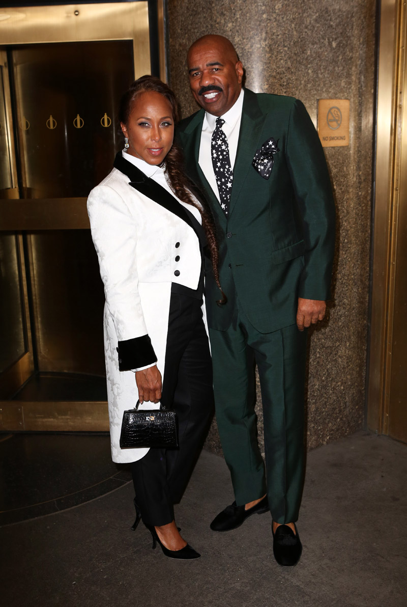 Dolce & Gabbana Alta Sartoria Fashion Show in NYC Steve Harvey and Marjorie Elaine Harvey