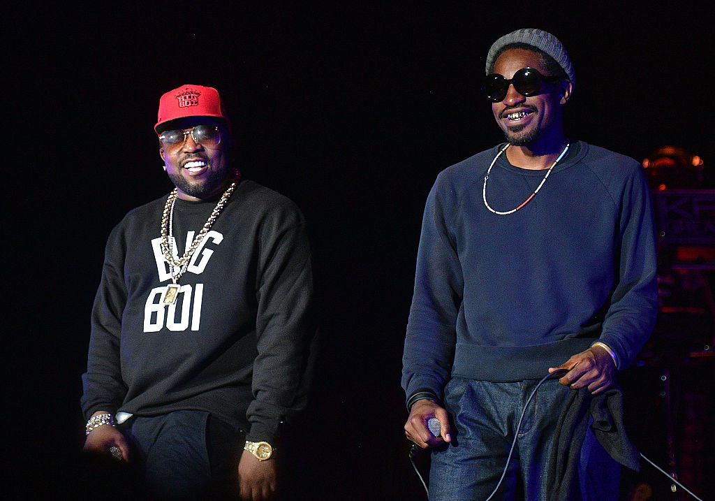 ATLANTA, GA - SEPTEMBER 10: Big Boi and Andre 3000 of Outkast perform at One MusicFest at Lakewood Amphitheatre on September 10, 2016 in Atlanta, Georgia.