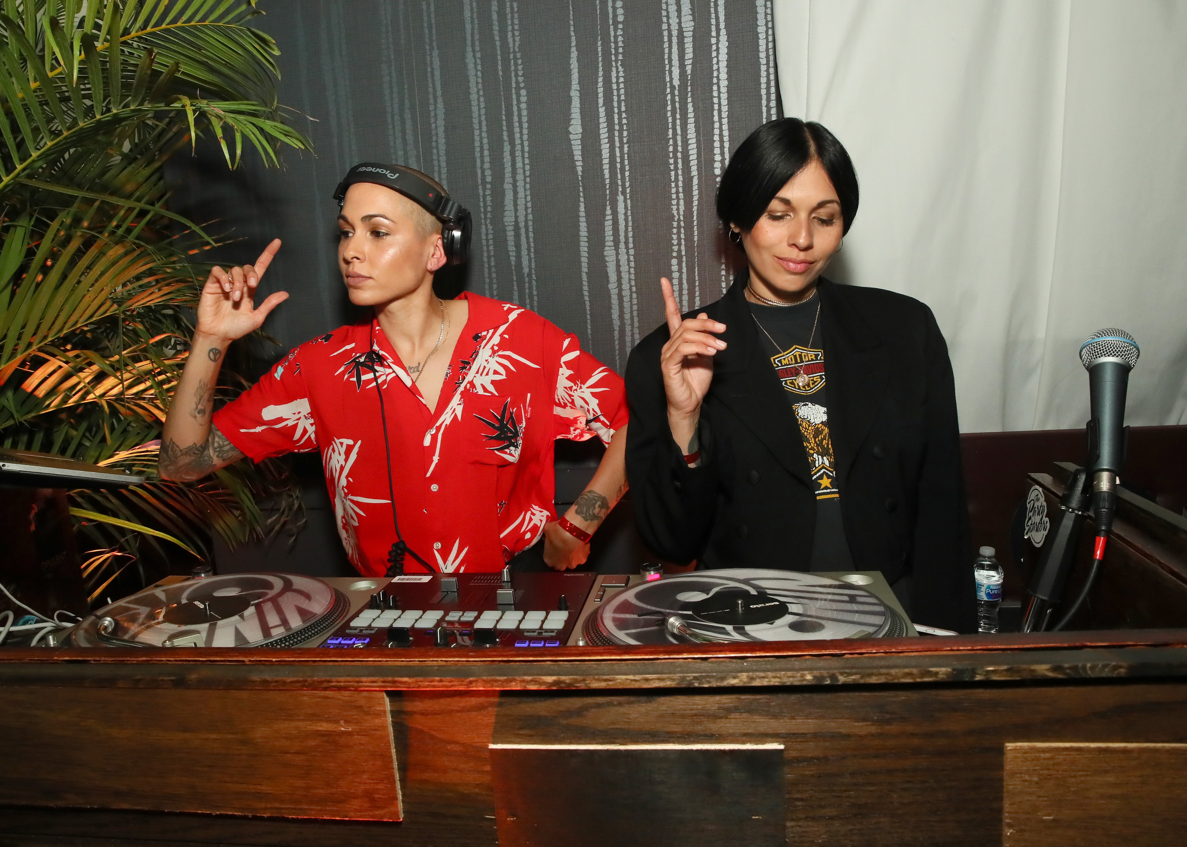 NEW YORK, NY - MAY 10:  Nicole Albino, Natalie Albino of Nina Sky perform at the Bacardi Premium Launch at The DL on May 10, 2018 in New York City. 