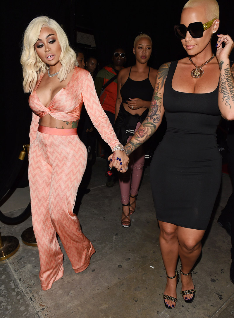 Blac Chyna and Amber Rose Leaving The Simply Be Launch Party in Los Angeles