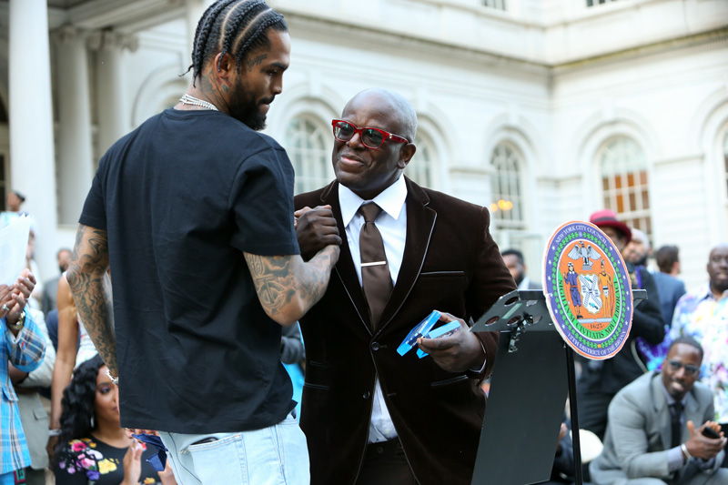 Dave East Jerry B The 2018 Power Of Influence Awards at New York's City Hall